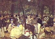 Edouard Manet Music in the Tuileries oil painting on canvas